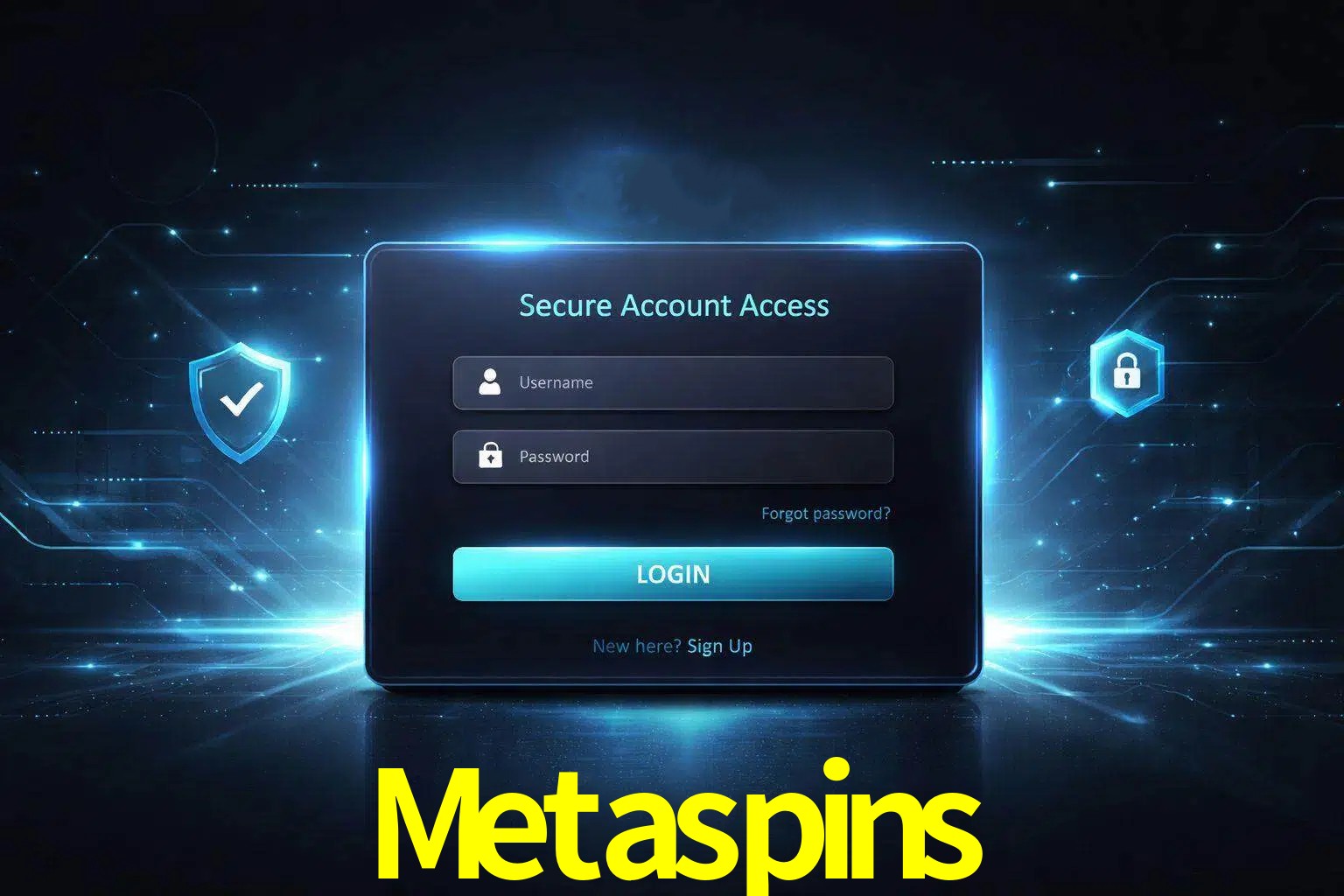 Pantalla de inicio de sesión de cuenta Metaspins para usuarios en México